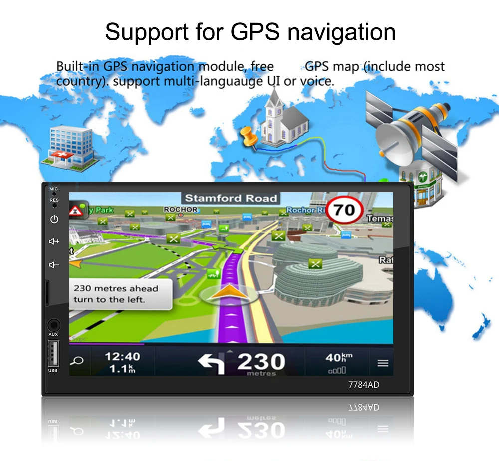 LTBFM " HD мультимедийное Авторадио автомобиля 2din gps навигация Bluetooth стерео Android автомобильное радио FM аудио MP5 плеер зеркало