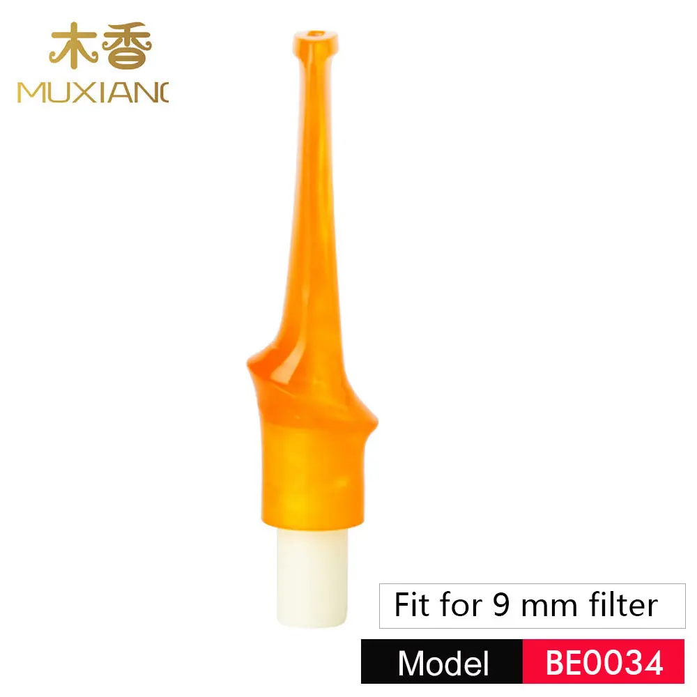 Ru-MUXIANG прямой/изогнутый/длинный/седло стволовых табачных труб мундштук подходит 9 мм и 3 мм Фильтры для курительной трубы be0111-be0137 - Цвет: be0134