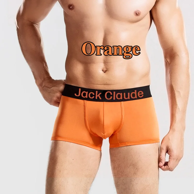 Jack Claude, мужское нижнее белье, боксеры, мужские трусы, облегающие трусы, мужские трусы-боксеры - Цвет: Orange2