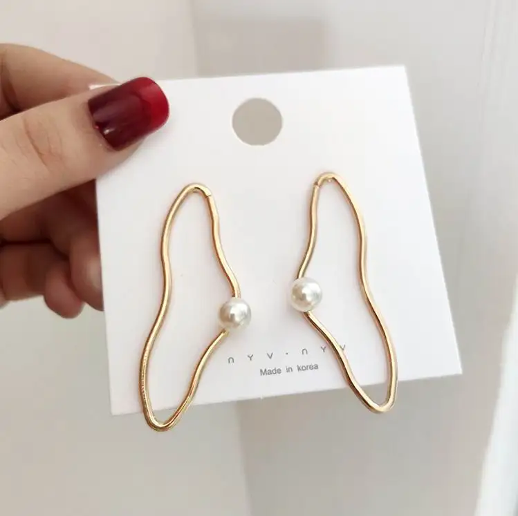 Женские Геометрические серьги boucle d'oreille femme массивные металлические подвески с