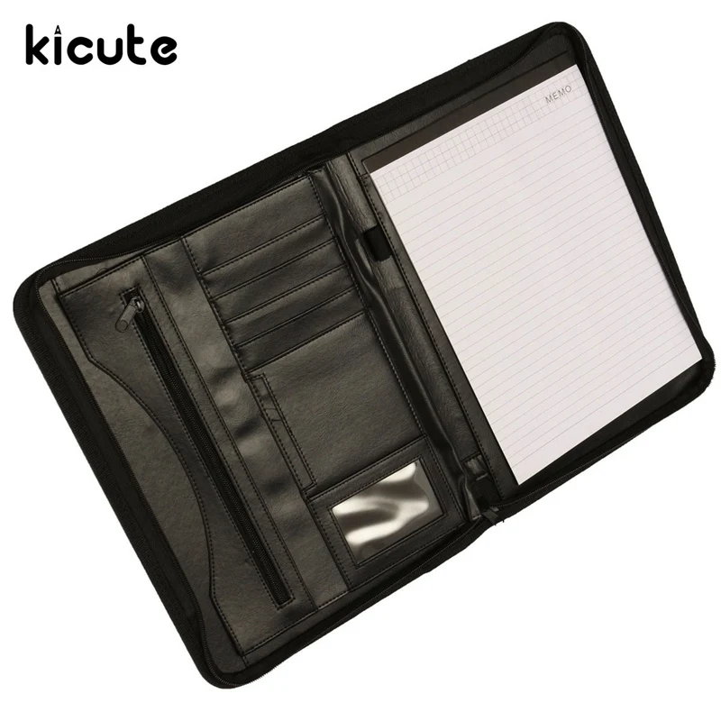 Online Get Leather Office Supplies Aliexpress Alibaba Kicute Executive Conference Folder Pu Portfolio Zipped Leather Look Doent Organiser Holder Office Supplies