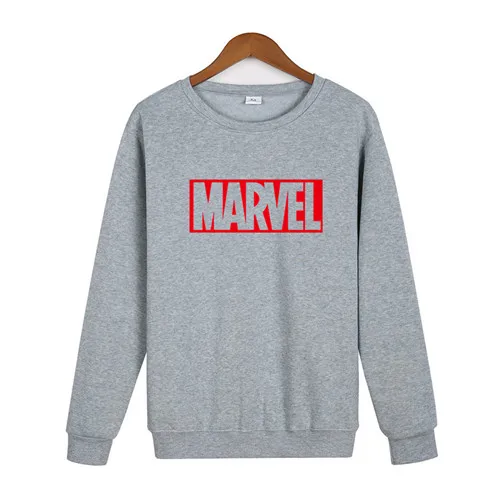 Толстовки Hombre MARVEL Sudaderas в стиле хип-хоп для мужчин s/Madam бренд с буквенным принтом пуловер с капюшоном Толстовка приталенная мужская Толстовка - Цвет: 70gray