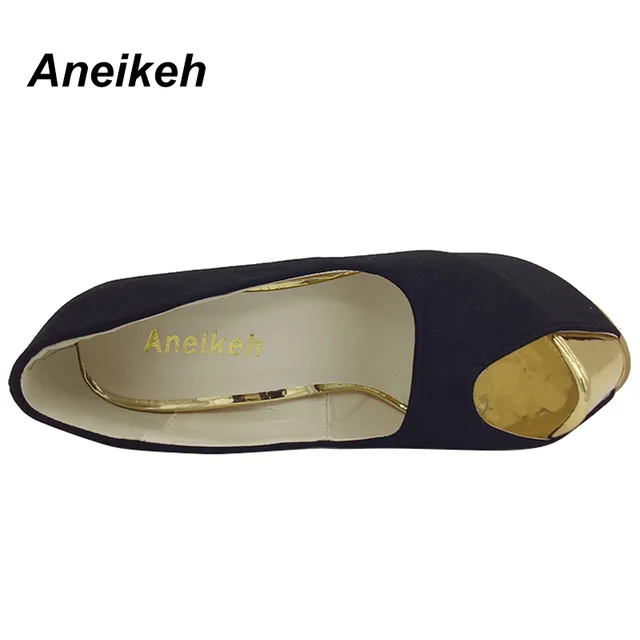 Aneikeh 2022 Brand Shoes Woman 16CM High Heels Women Pumps Stiletto Thin Heel Women's Shoes Open Toe High Heels Shoes 258-21# 6