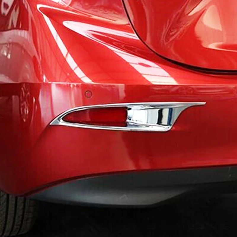 Для Mazda 3 M3 Axela Sedan хромированный задний бампер отражатель противотуманный светильник крышка лампы Отделка молдинг рамка