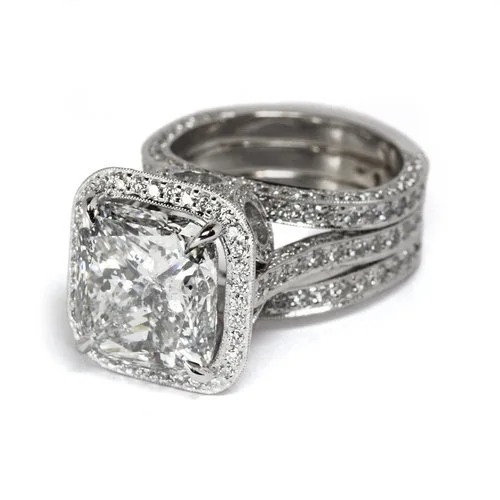 925 anillos серебряное Винтажное кольцо для обещаний с подушками 2ct AAAAA Циркон Cz обручальное кольцо вечерние кольца для мужчин и женщин