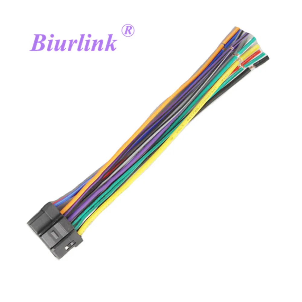 Biurlink 2Pcs Adattatore Per Cavo Per Cablaggio Stereo Post-Vendita Per Autoradio Per Presa A 16 Porte Radio Alpine