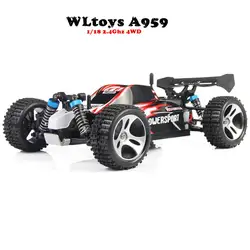WLtoys A959 электрический Rc автомобиль Nitro 1/18 2,4 ГГц 4WD удаленного Управление автомобиль высокой Скорость Off Road Racing Car Rc monster Truck для детей