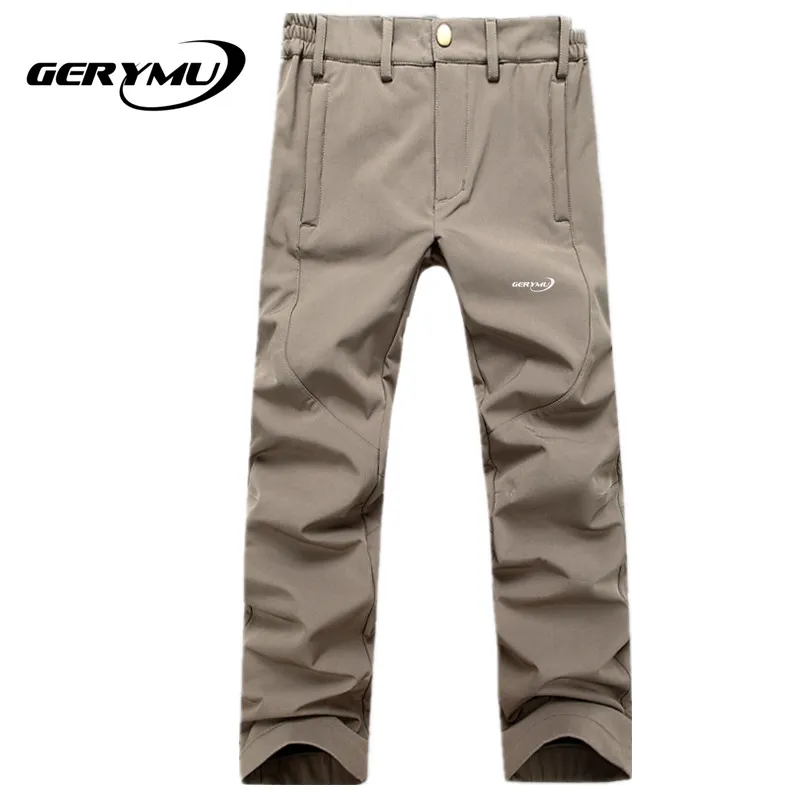 

outdoor men's winter fleece snowboard pants soft shell windproof waterproof breathable hiking hunting skiing camping pants