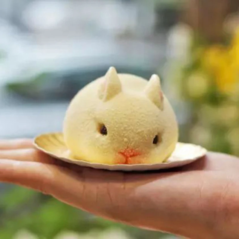 3D мультфильм Пасхальная формочка Кролик Силиконовый кролик мусс Конфеты Мороженое Форма для шоколадного фондана украшения торта инструмент