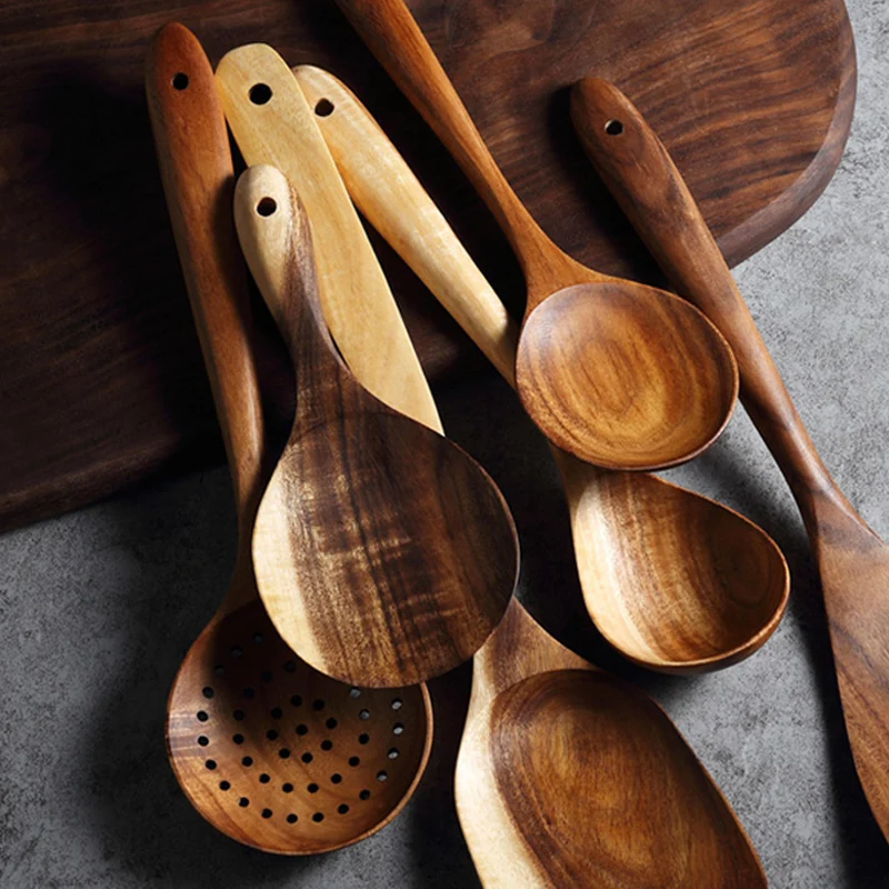 Bamboo Soup Ladle – Wooden Serving Spoon With Long Handle