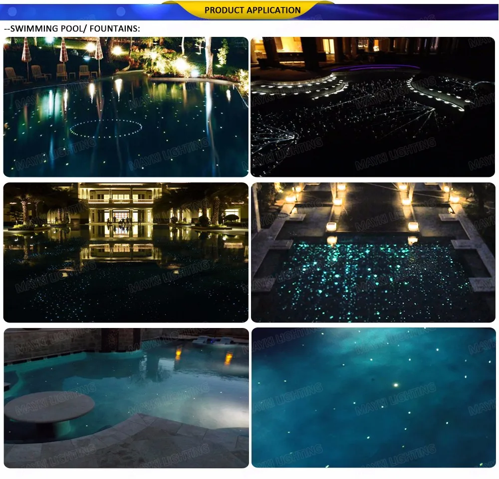 DMX 40W Cree LED chip waterproof star sky led lights for pool with twinkle effct and remote controller (2)