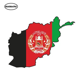 

HotMeiNi Car Styling 3D Car Sticker STICKER Afghanistan SILHOUETTE BUMPER DECAL MAP FLAG Waterproof Accessories 13cmx9.75cm