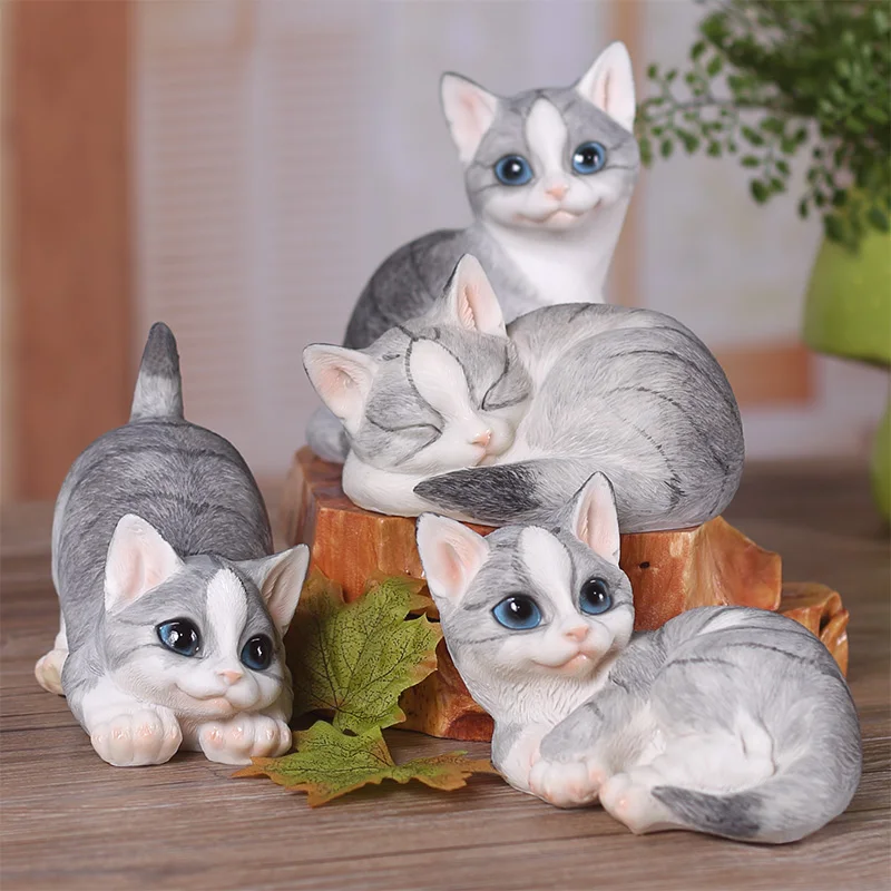 Free shipping lovely resin Cat Home Furnishing Decor Decorations