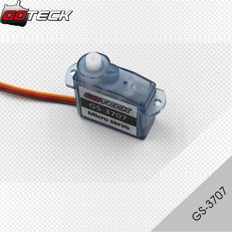 4 шт./лот GOTECK GS-3707 0,5/0,7 кг-см пластик gear мини микро Аналоговый сервопривод для Trex Хели rc автомобилей Грузовик