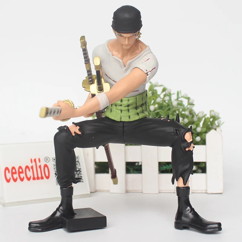 Anime Action Figure One Piece Roronoa Zoro PVC Doll Model Toy 17cm Zoro