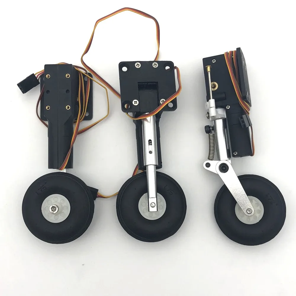 

Metal electric retract shock absorbed landing gear CNC DIY for rc plane model