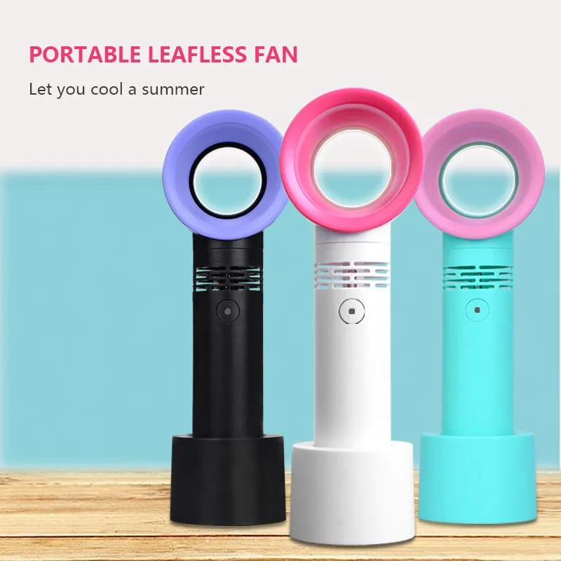 

Multi-function Leafless Fan Mini Fan Student Portable Handheld Small Fan Desktop USB Charging Small Fan Suitable for Home Travel