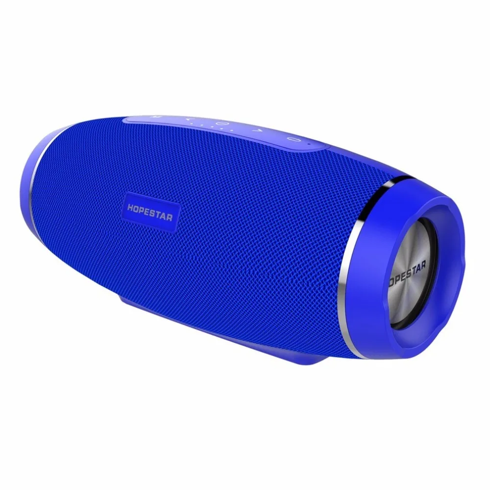 Синий Беспроводной Bluetooth динамик водонепроницаемый музыкальный сабвуфер altavocs Bluetooth с микрофоном USB TF карта FM звуковая коробка - Цвет: Синий