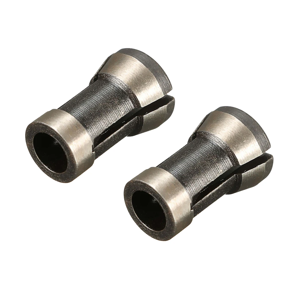 2Pcs 1/4' 6.35mm Alloy Collet Chuck Adapter Engraving Trimming Machine Electric Router