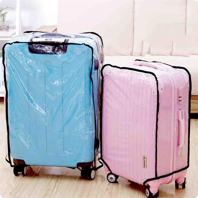 Fashion Waterproof Dustproof Rain Cover Clear Luggage Cover Travel