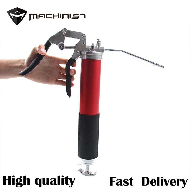 

4,500 PSI Anodized Pistol Grip Heavy Duty Grease Gun Lever type heavy manual Hand Auto Repair Tool Vehicles Lubrication Tools