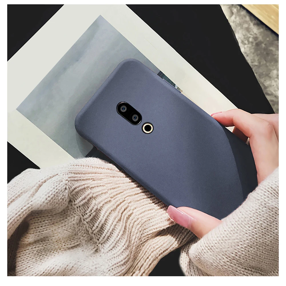 Mature and Elegant Matte Silicone Soft Case for Meizu 16th 16 15  Plus Note 9 8 Protective Cover Meizu M8 lite M8c M6 M6t M6s X8 (10)