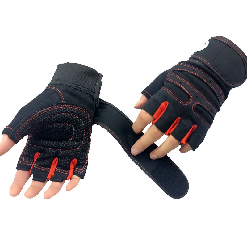 Для спортзала перчатки для занятий фитнесом мощность Luvas фитнес Academia противоскользящие Guantes защитные Crossfit спортивные перчатки вес