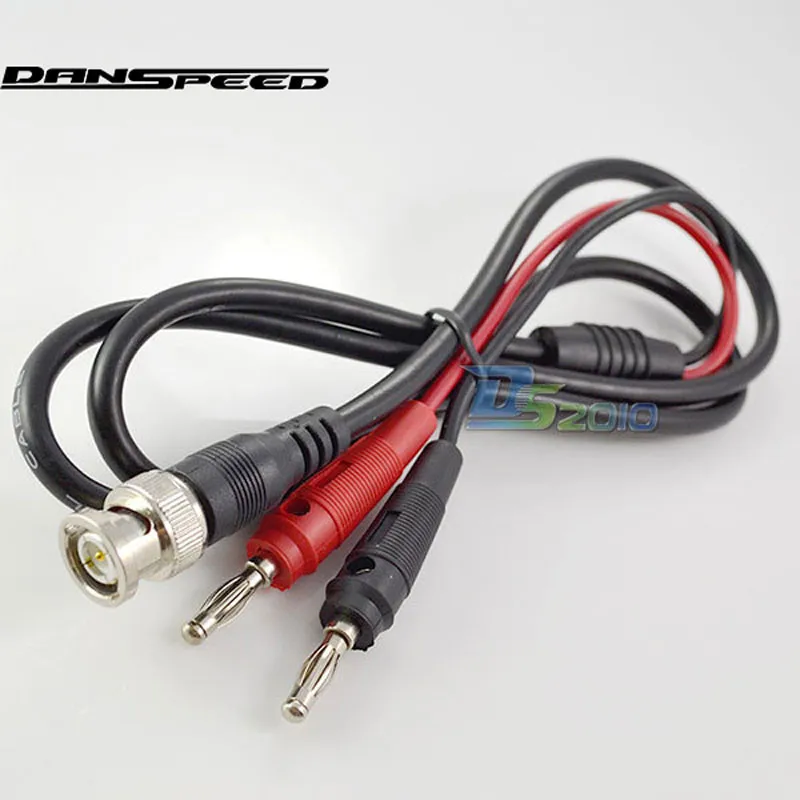 

High Quality About 1.1m BNC Male Q9 to Dual Double Banana Plug Jack Connector Test Probe Cable