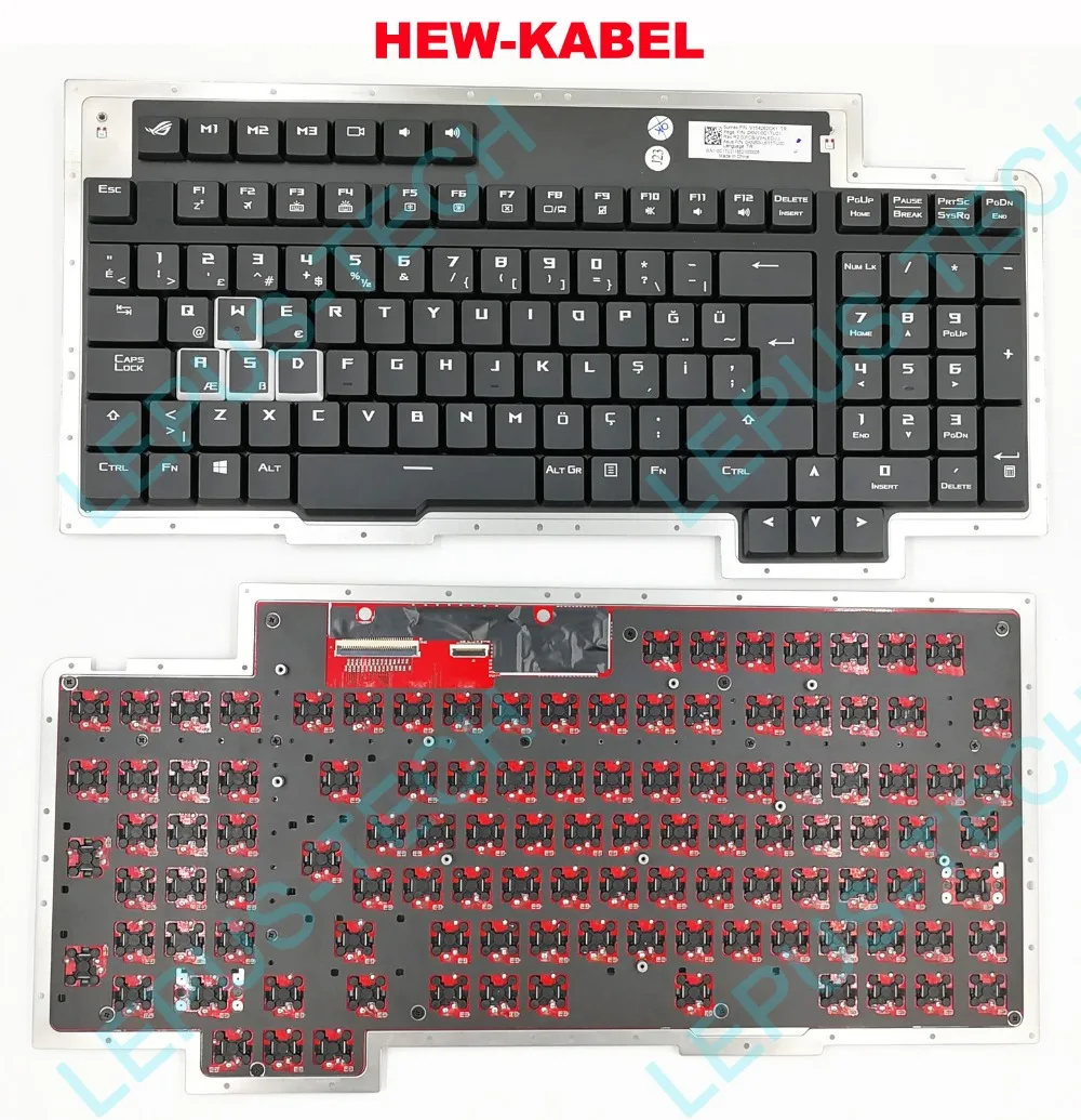 

Keyboard for ASUS ROG GX800 GX800V GX800VH Turkish TU TR keyboard with backlight Mechanical Keyboard