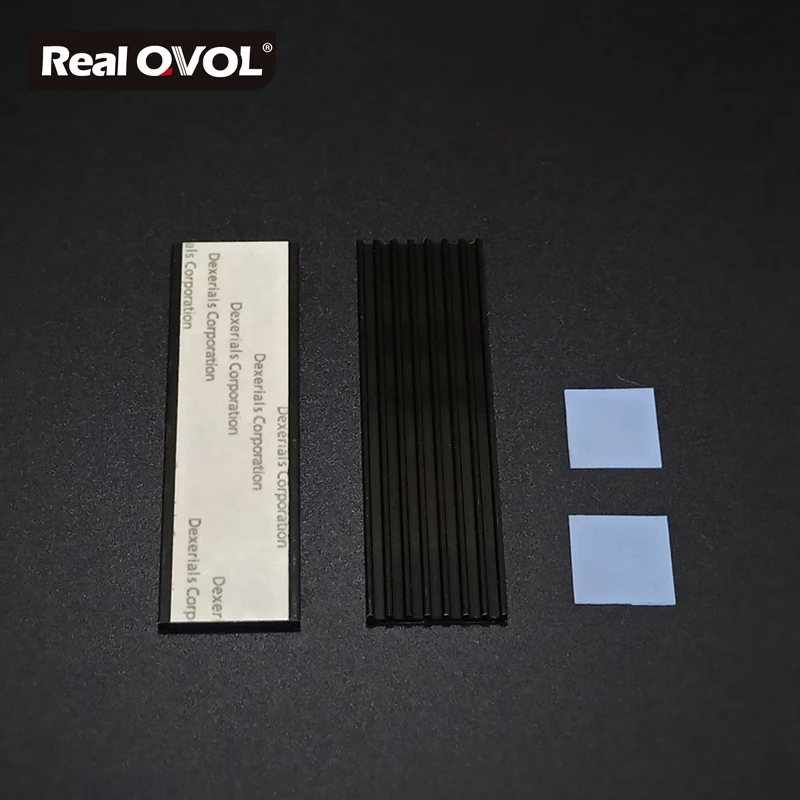 

RealQvol NVME NGFF M.2 2280 PCIE SSD Anodizing Aluminum HeatSinks Solid State Disk Passive Cooling