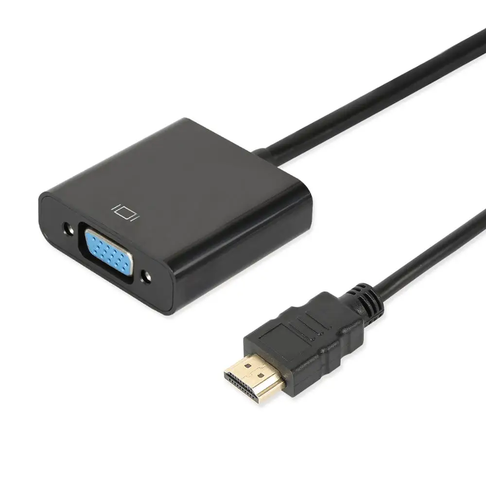 Высокое качество мини HDMI к VGA адаптер Мужской к Famale конвертер адаптер 1080P цифро-аналоговый видео аудио для ПК ноутбук планшет