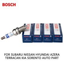 4 шт./компл. Bosch дважды платиновым свечи зажигания автомобиля fr7kpp33 U + для Subaru Nissan Hyundai Azera Terracan Kia Sorento авто часть