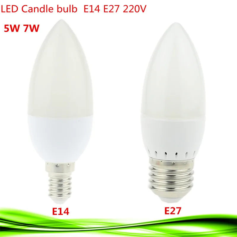 50X себестоимость светодиодный светильник E14 E27 5 Вт 7 Вт 220 В Spotlight SMD2835 светодиодные лампочки chandlier кристалл лампы теплый/холодный белый