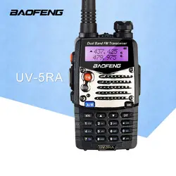 (1 шт) Baofeng UV5RA Хэм двухстороннее радио Dual-Band 136-174/400-520 MHz BaoFeng UV-5RA Walkie Talkie приемопередатчик черный