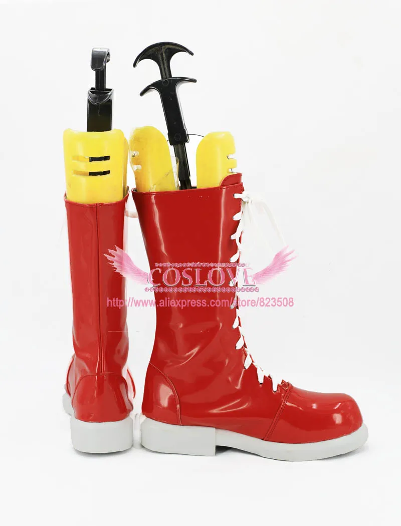 Persona 5 Goro Akechi Red Cosplay Shoes (4)