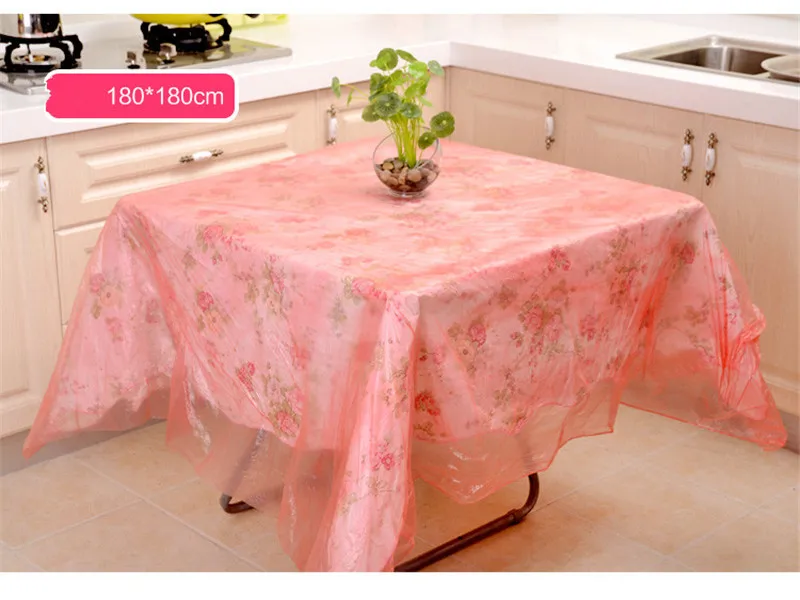 10pcs PE Disposable Tablecloths Thicken Hotel Banquet Tablecloths High