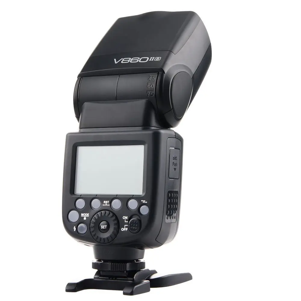 Вспышка Speedlite Godox V860II S TTL GN60 HSS 1/8000s с литий ионной батареей для Sony A7R A7RII A58 A99 A6000 DSLR MI