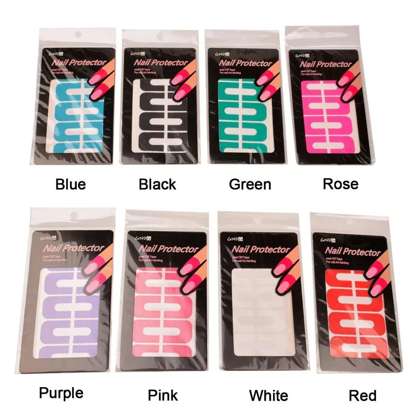 5Pcs/Sheet Easy Fast Clean Disposable Peel Off Tapes Cuticle Guard Skin