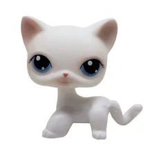 New rare LPS pet shop cream white short hair Catstyle cat 2 “mini pet girl action figure children’s toys best gift