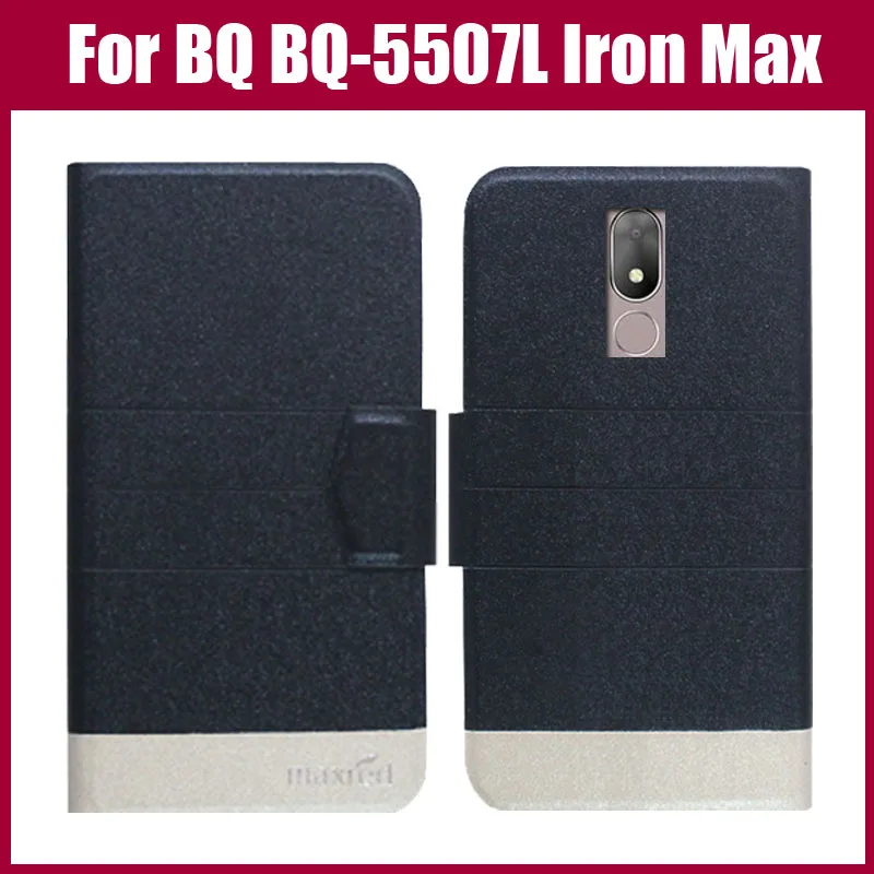 

Hot Sale! BQ BQ-5507L Iron Max Case New Arrival 5 Colors Fashion Flip Ultra-thin Leather Protective Cover Phone Bag