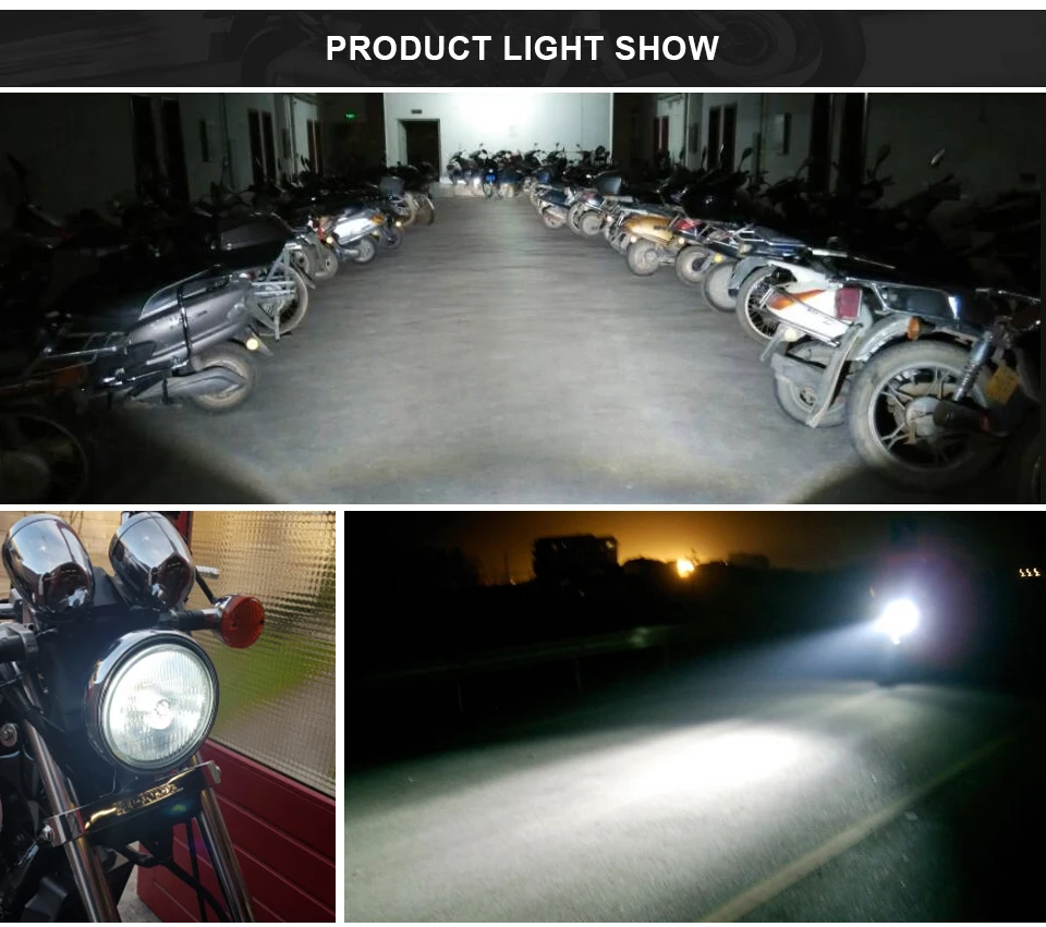 Foxcncar светодиодный H4 COB 6500K мотоциклетные фары лампы 12V 24V мотоцикл велосипед мопед скутер Наружное освещение(Подол короче спереди и длиннее сзади) фары противотуманные лампы