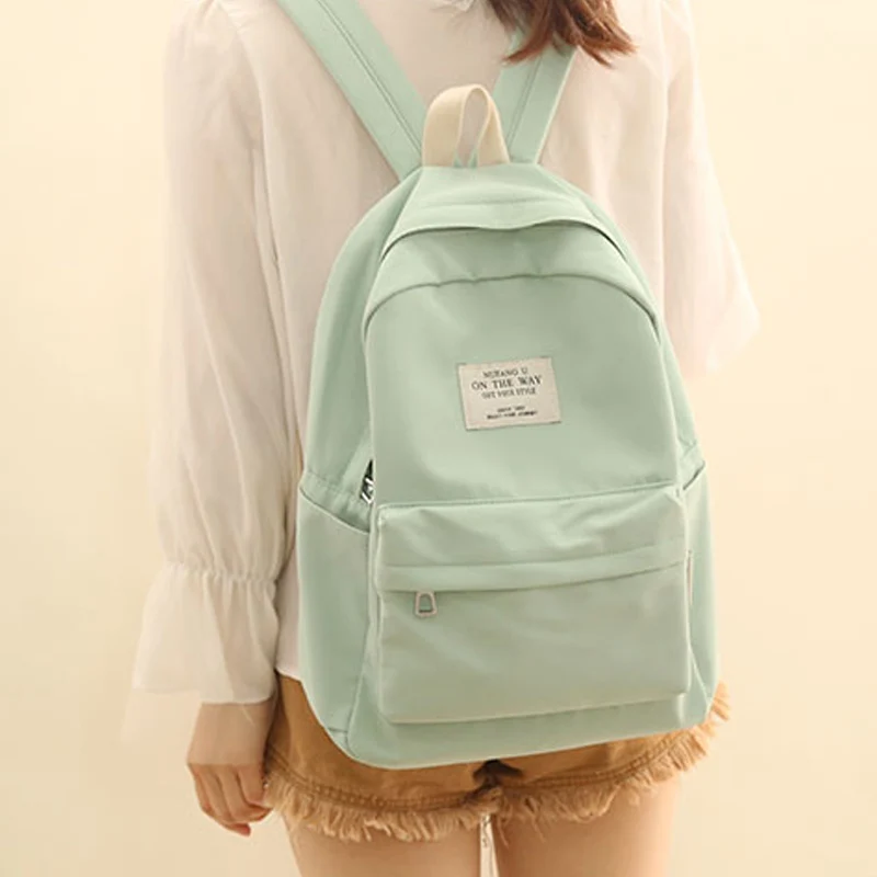 

2018 pretty style candy color design fashionable girl backpack middle school student book bag leisure backpack
