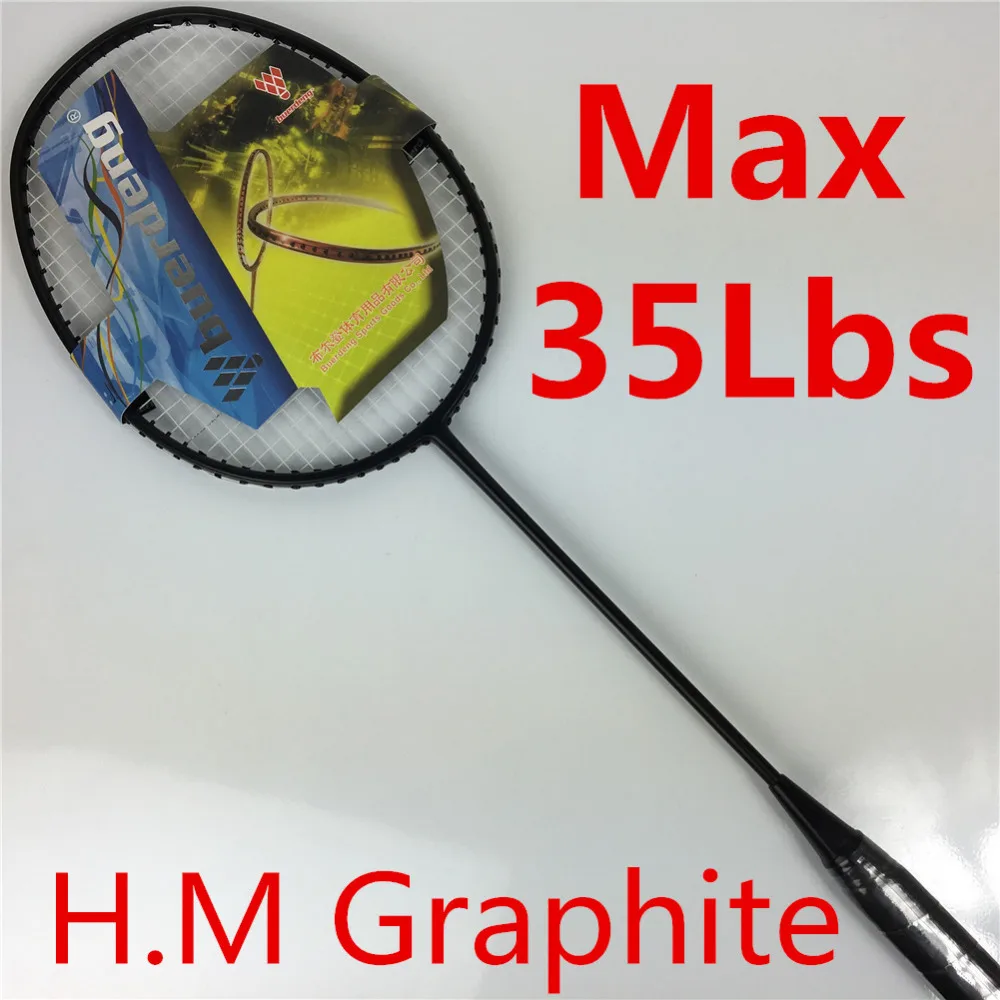 

2019 Top Quality Badminton racket up to 35Lbs high tension Strong frame badminton racket professional badminton racquet