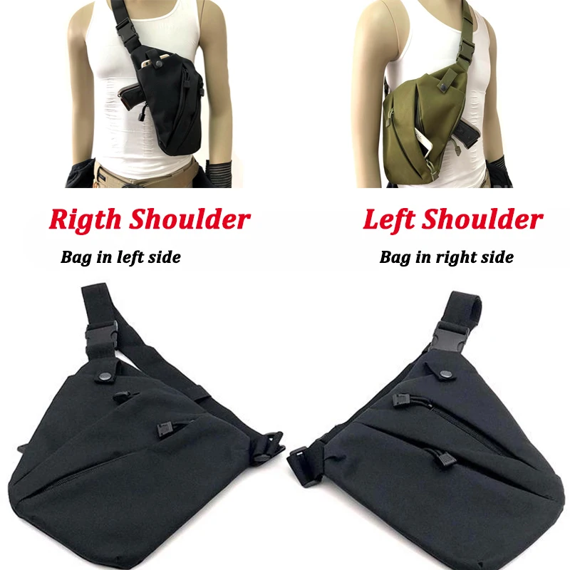 

Nylon Conceal Gun Bag Outdoor Shoulder Anti-theft Bag Multifunctional Tactical Storage Gun Bag Hunting Airsoft Sport Pocket