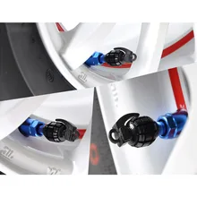 20 шт./лот Универсальный Алюминий автомобильных шин воздушный клапан Кепки s велосипедных шин Вентиль, крышка автомобиля колесо крышка Стайлинг Раунд 5 цветов де Карро