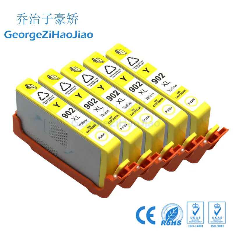 

5Y PCS 902XL Compatible Ink Cartridge Replacement for HP 902XL hp902 hp 902 Officejet 6954 6960 6962 PRINTER
