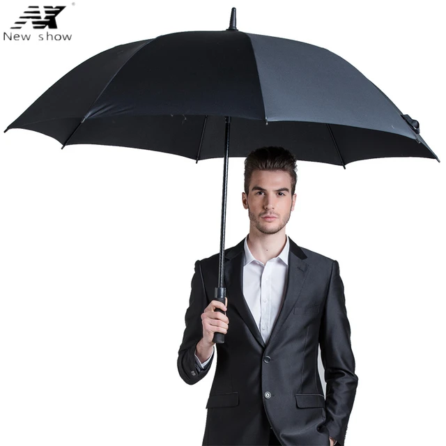nx parapluie strong windproof semi automatic long umbrella men