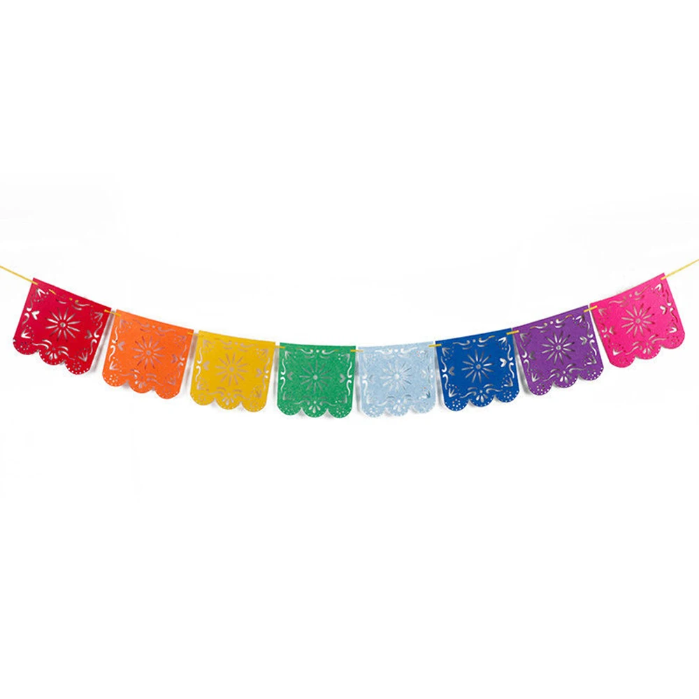 

New arrival Novelty 1x Mexican Papel Picado Banner Flags Garland Wedding Spanish Mexican Party Decor for party anniversary