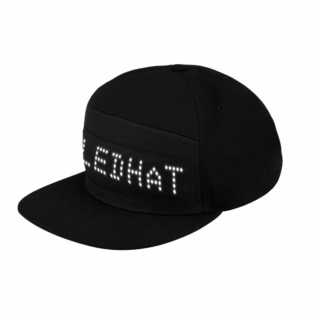 Крутая Bluetooth анимированная светодиодная вывеска "массаж" Кепка Snapback бейсбольная Беговая шапка шапки в стиле хип-хоп модная мужская