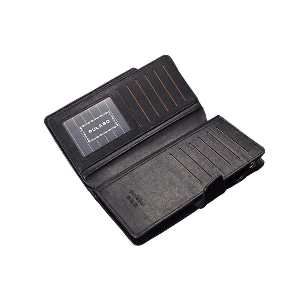 

Business Zipper Men Clutch Bags high quality PU Wallet Men New Brand Wallets Male Long Wallets Purses D1051-4